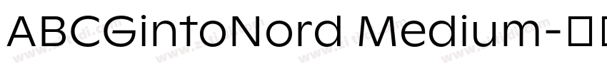 ABCGintoNord Medium字体转换
